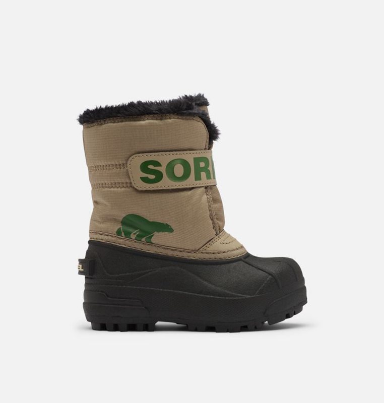 Sorel Çocuk Toddler Commander™ - Kar Botu Haki/Siyah - 756-GIJDVB